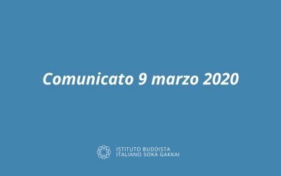 Comunicato del 9 marzo 2020 inerente la sospensione temporanea delle attività religiose