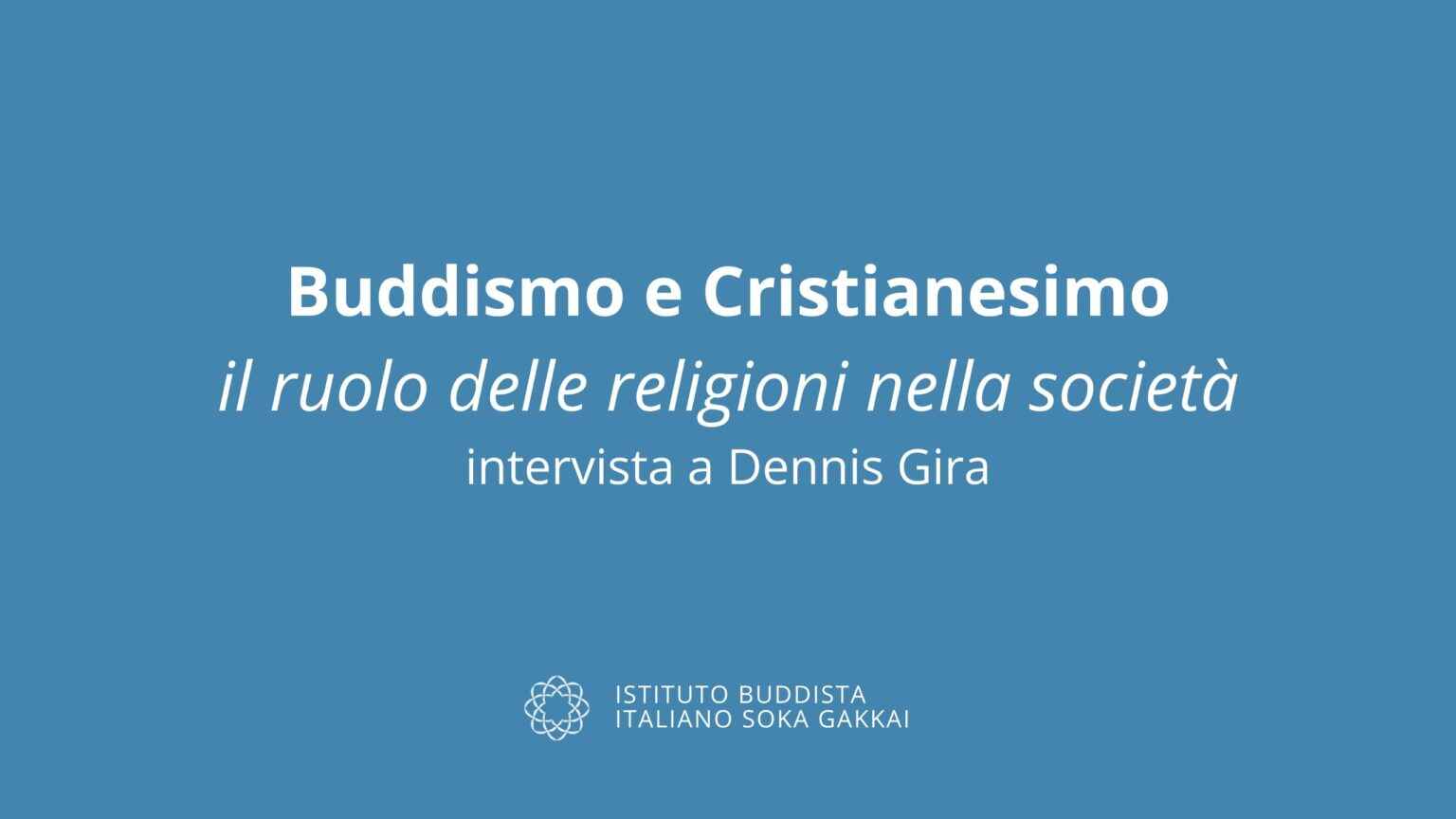 Buddismo e Cristianesimo