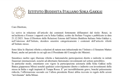 Lettera di rettifica al Fatto Quotidiano