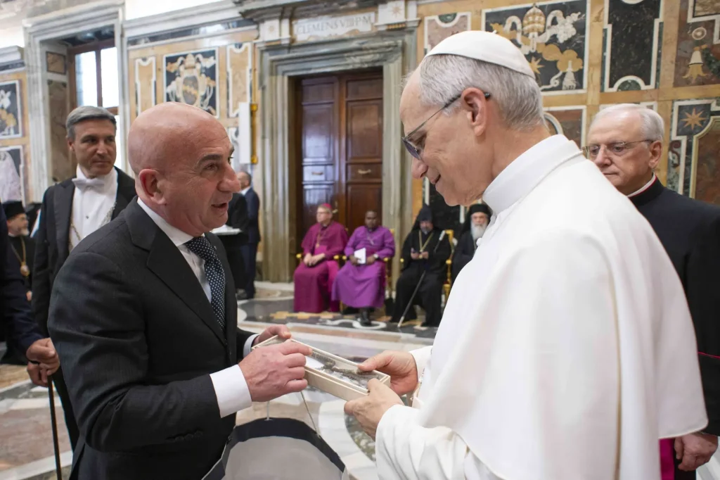 Il presidente dell'IBISG Alberto Aprea incontra Papa Leone XIV