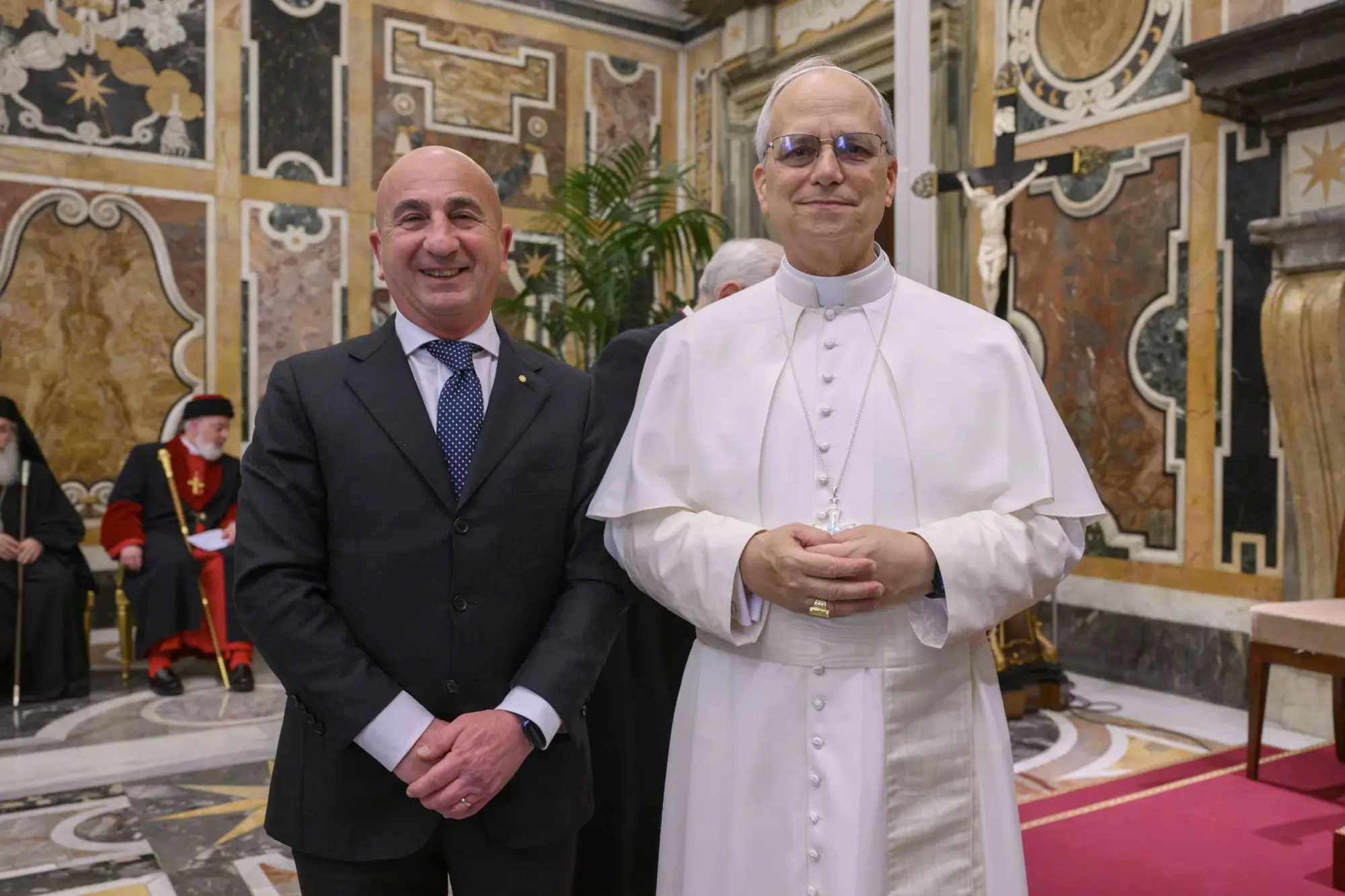 Il presidente dell'IBISG Alberto Aprea incontra Papa Leone XIV