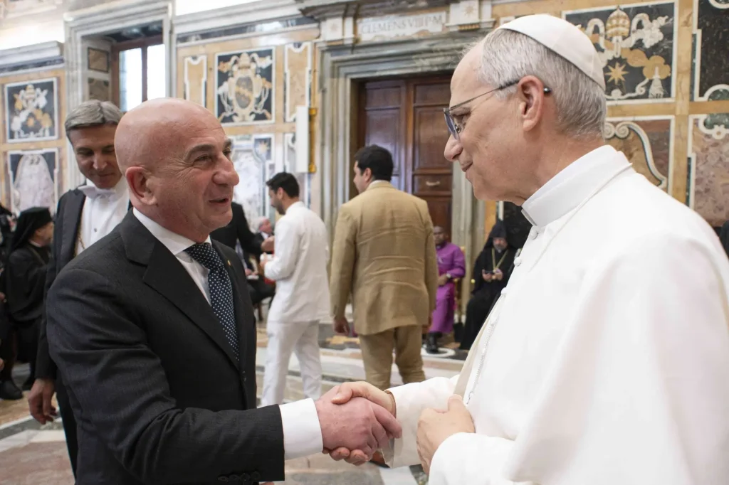 Il presidente dell'IBISG Alberto Aprea incontra Papa Leone XIV