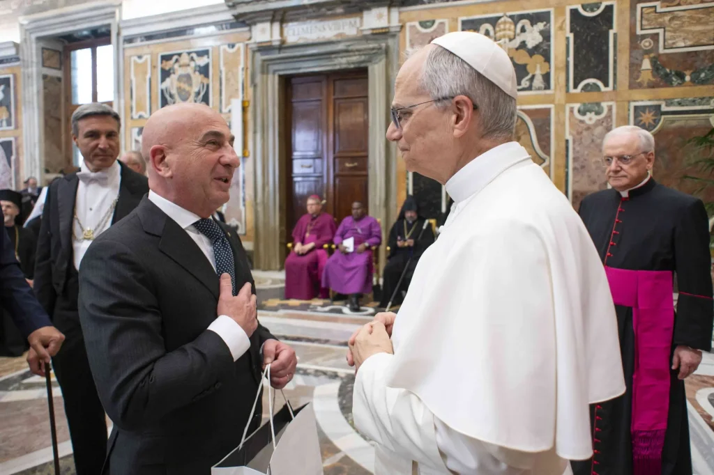 Il presidente dell'IBISG Alberto Aprea incontra Papa Leone XIV