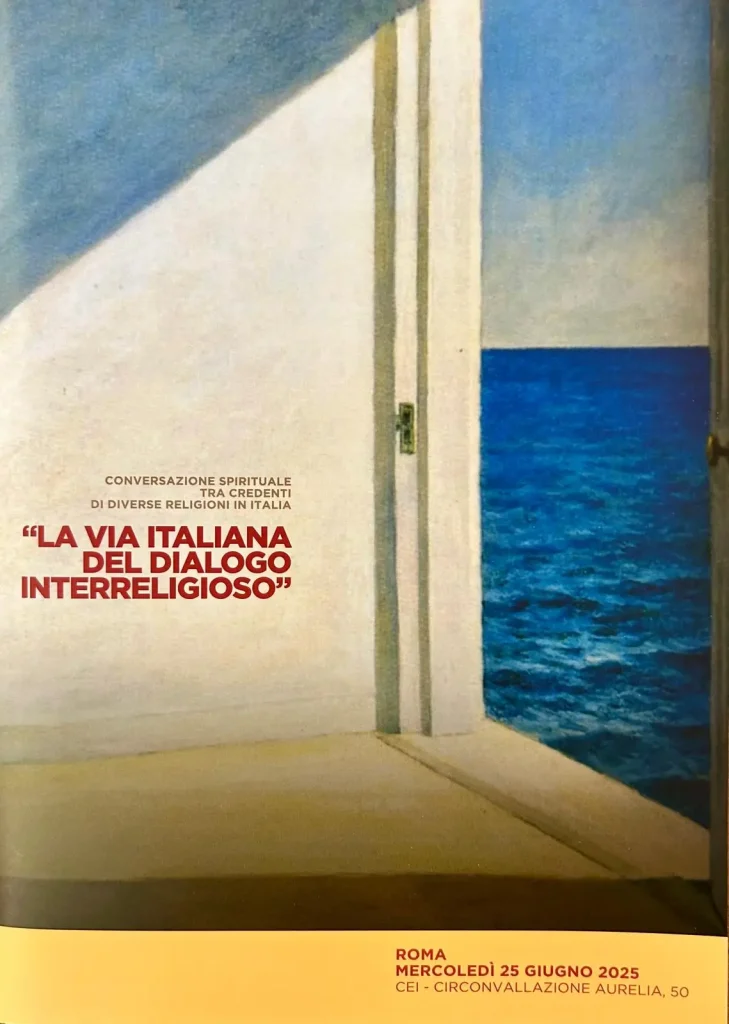 Locandina evento La via Italiana del dialogo interreligioso