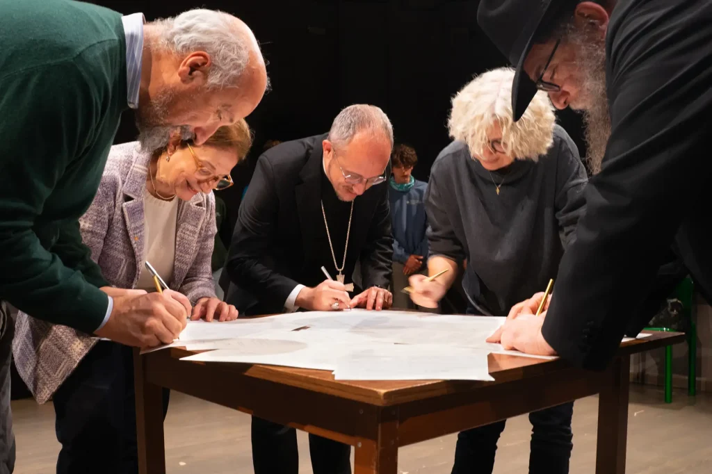 Firma del Manifesto di Gorizia per la pace