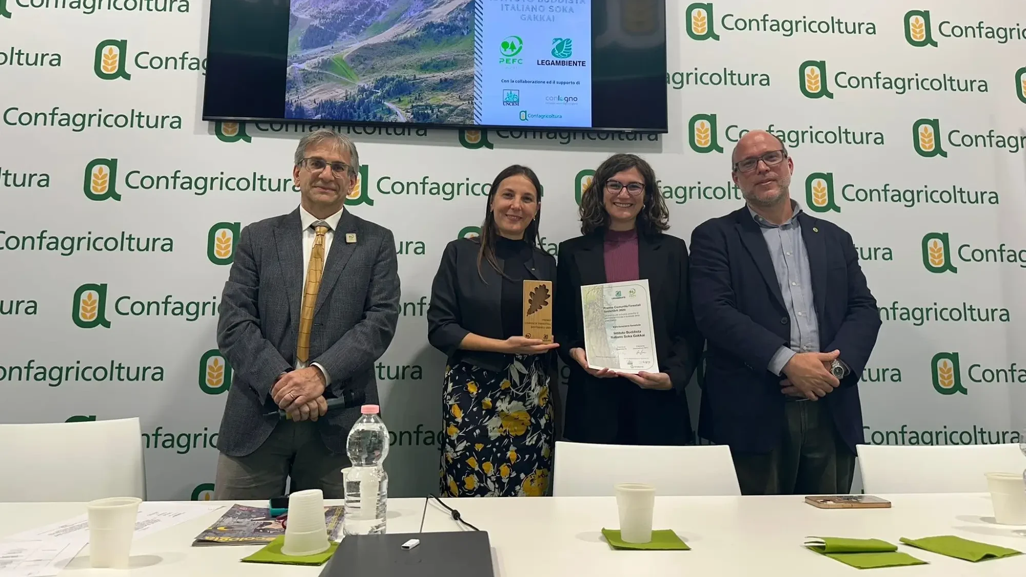 Premiazione evento Comunita forestali