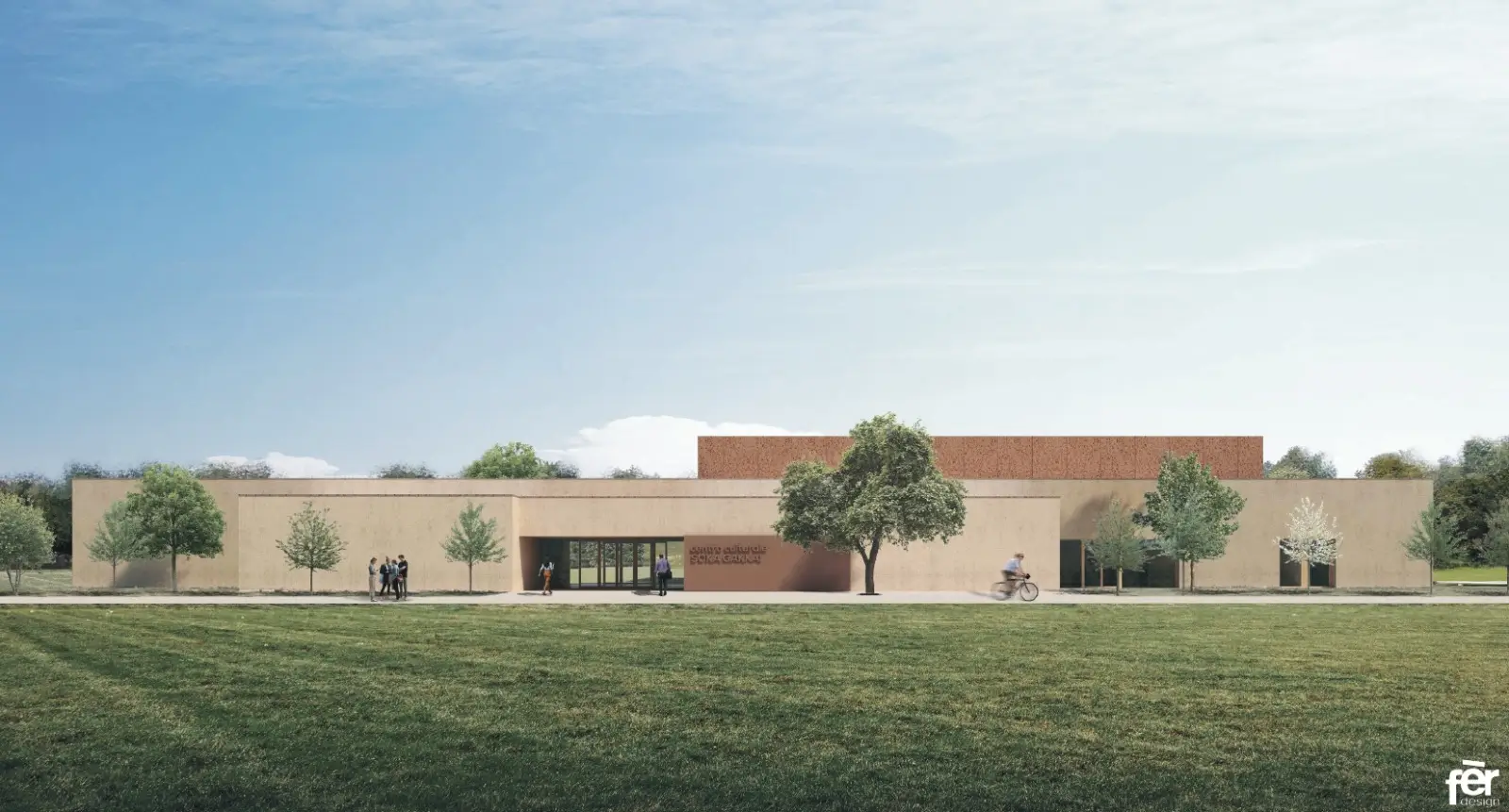 rendering Centro culturale Emilia Romagna