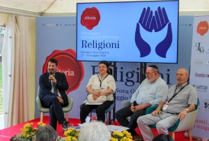 Foto Incontro Religioni e violenza da destra Pace Meloni Crescenti Ciullo