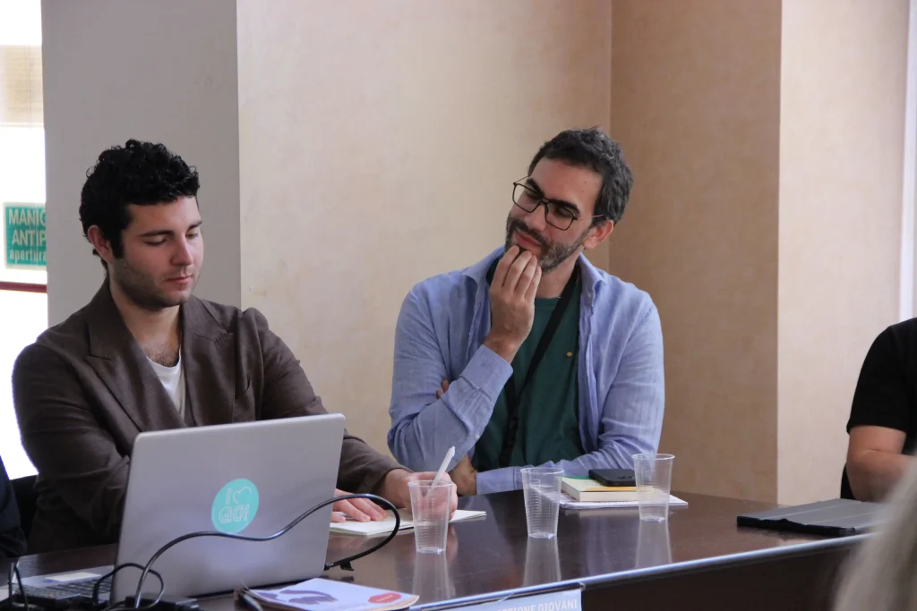 Incontro Giovani e fede da destra Amerigo Zanetti e Andrea Pappalardo