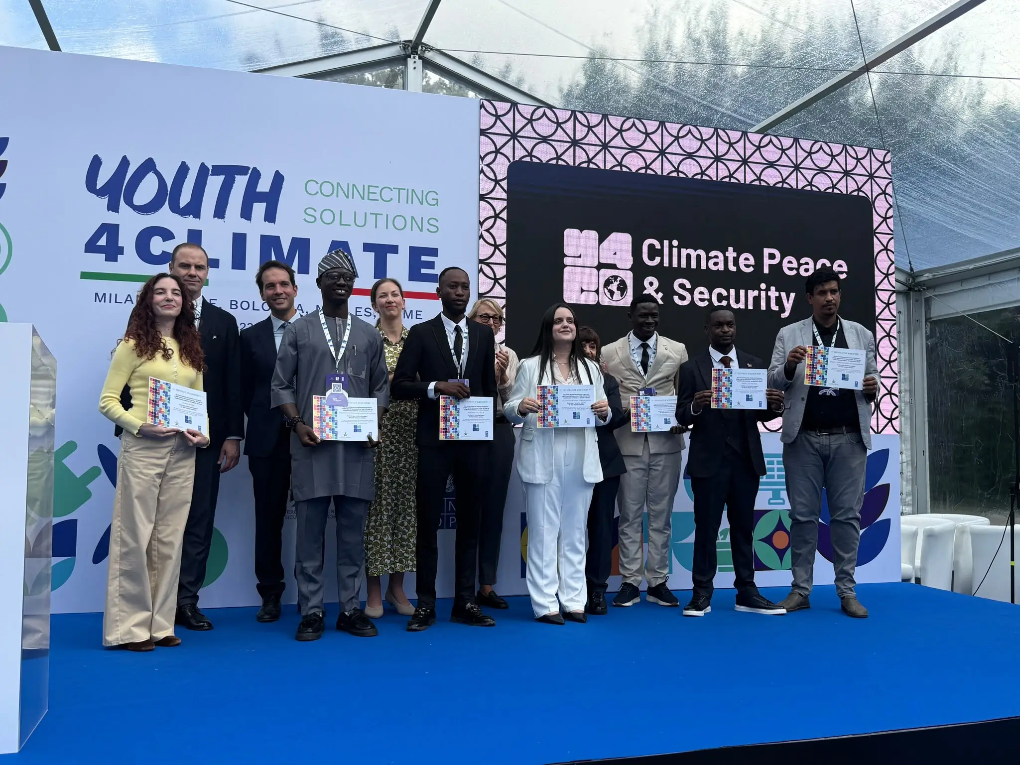 Foto di gruppo Youth4Climate 2026